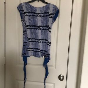 Just Cavalier open back wrap-around top